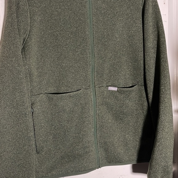 Figs On Shift Sweater knit Jacket zip up Size Small Green Sold out color - Picture 6 of 12